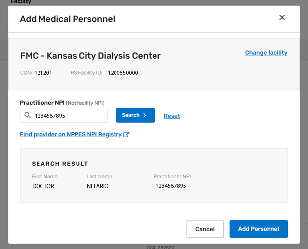 medical personnel screenshot