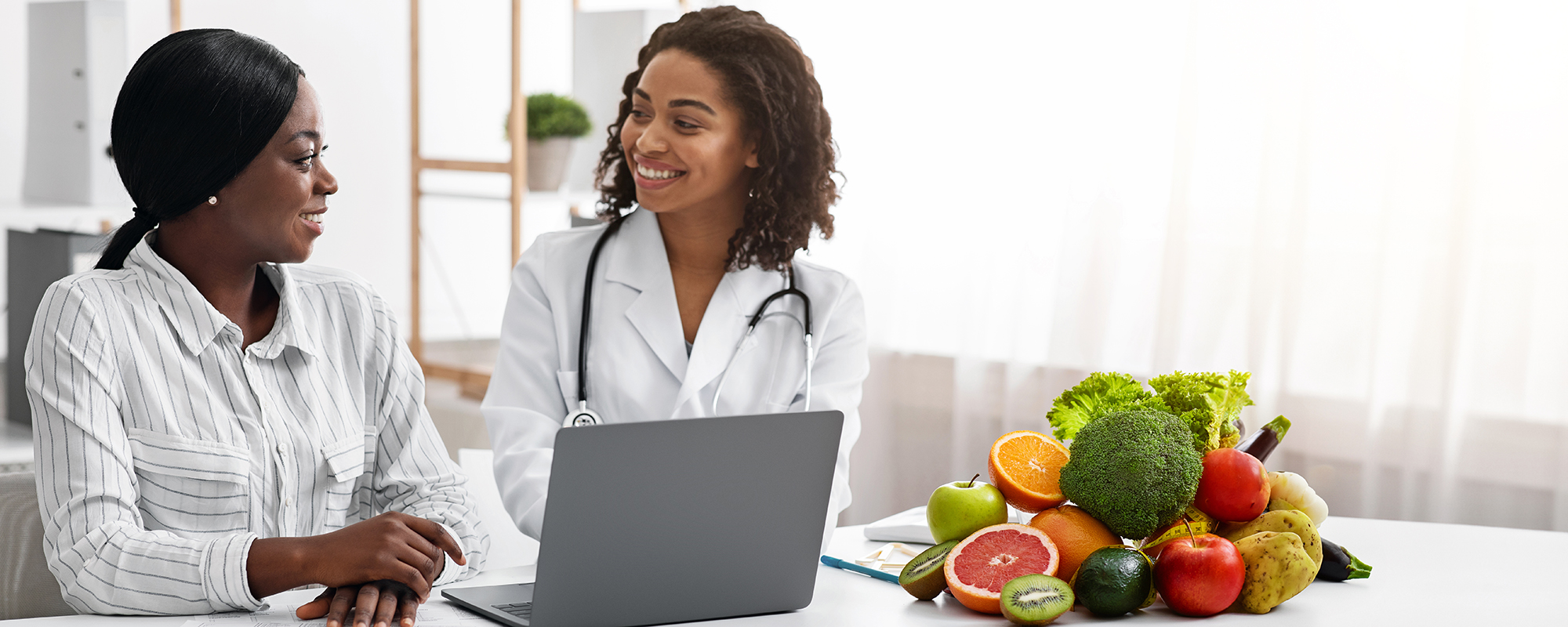 doctor and patient nutrition planning